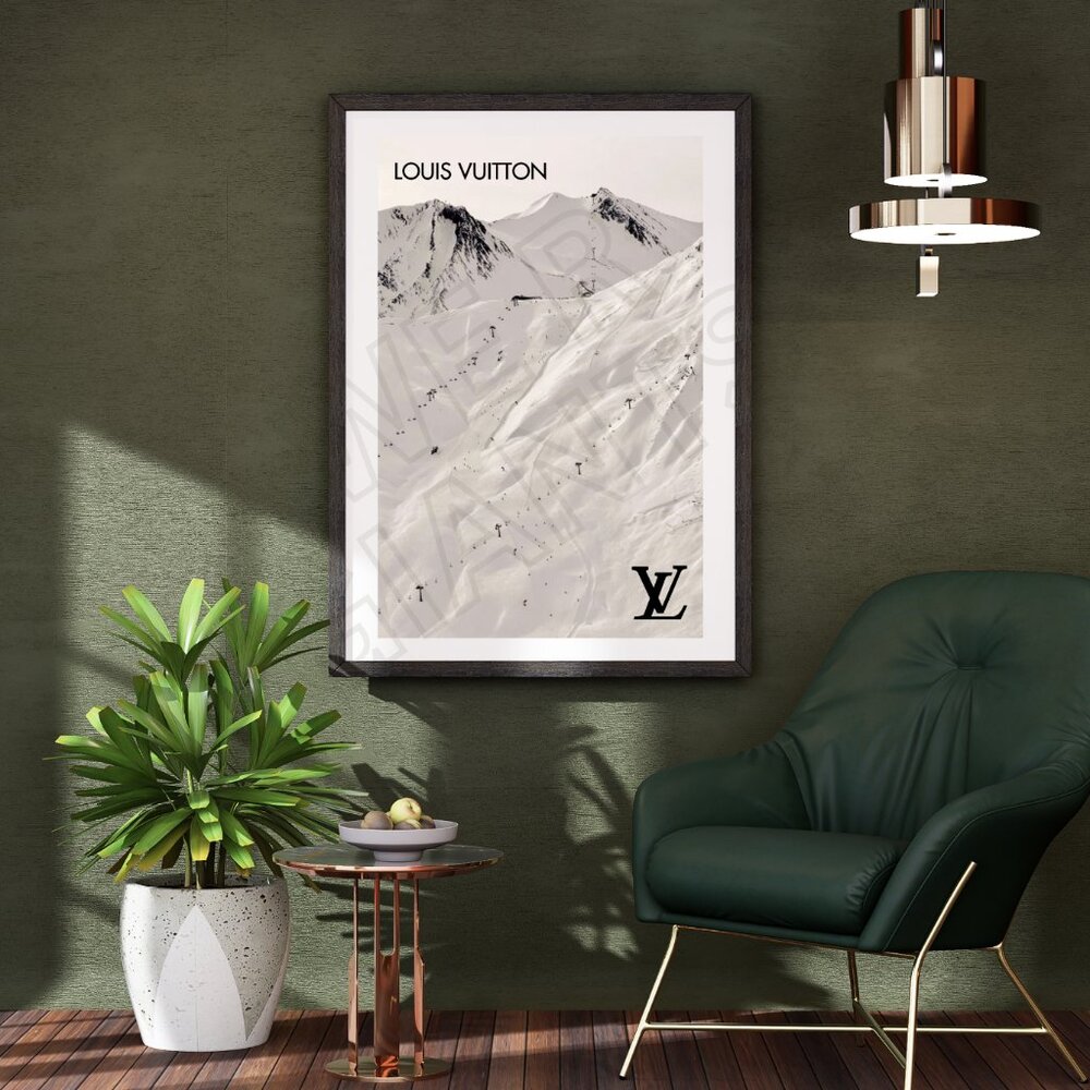 Louis Vuitton Snowy Mountain Aesthetic Art Print 16x20 Art Print